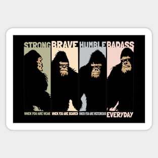 Vintage Bigfoots We Stand The Legend Sticker